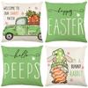 New Easter Pillow Cover Cute Rabbit Polyester Printed Home Living Room Sofa Cushion Cover