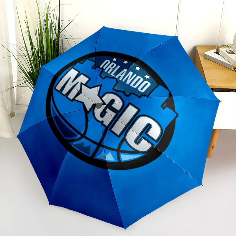 Vintage Orlando Magic Basketball Poster Folding Umbrella Travel Umbrella Three Folds Outdoor Sun Umbrella