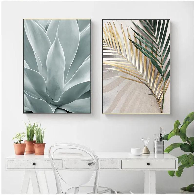 Palm Leaves Plant Art Canvas Painting Aloe Botanical S And Prints Modular Wall Pictures For Living Room Home Decoration
