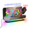 FM Radio 180° Projection Alarm Clock RGB With RGB Night Light 6 Levels Brightness Dual USB Output Port 12H/24H Digital LED Clock
