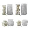 Geometric Rotating Silicone Candle Mold Silicone Scented Candle Mould for Geometric Scented Candle DIY Gift