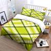 Green and yellow plaid. Bedding sets Duvet cover sets Duvet covers Pillowcases(1 * Duvet Cover 2 * Pillowcases without duvet insert)