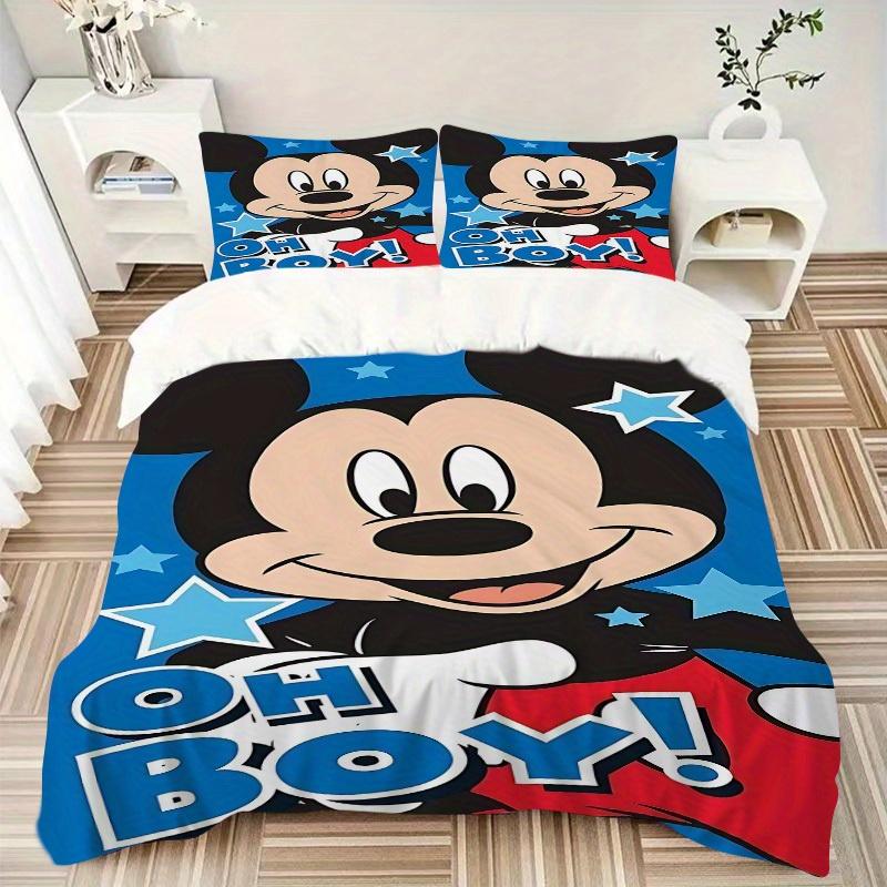 3pcs set Mickey Mouse1pc of quilt cover+2pcs of pillowcase, no core, print bedding, All Seasons Bedroom Setting101