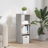 VidaXL Stackable Bookcase Concrete Grey 30x30x80 Cm Engineered Wood, Shelf, Book Shelf, Book Holder, Cabinet 858809