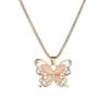 Korean Creative Cat's Eye Butterfly Necklace - Elegant & Versatile Sweater Chain