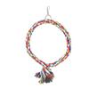 Round Circle Climbing Rings Colorful Cotton Rope Swing Pet Bird Perch Biting Standing Playing Toy