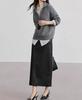 2026 Autumn/Winter Women's Casual Loose Half-Zip Textured Knit Top