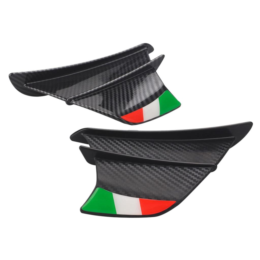 Stuurvnee Motorrad Winglet, Aerodynamisches Flügelkit, Spoiler Motorrad, Windströmung Fester Flügel, S1000RR V4-10R R1, Mattschwarz