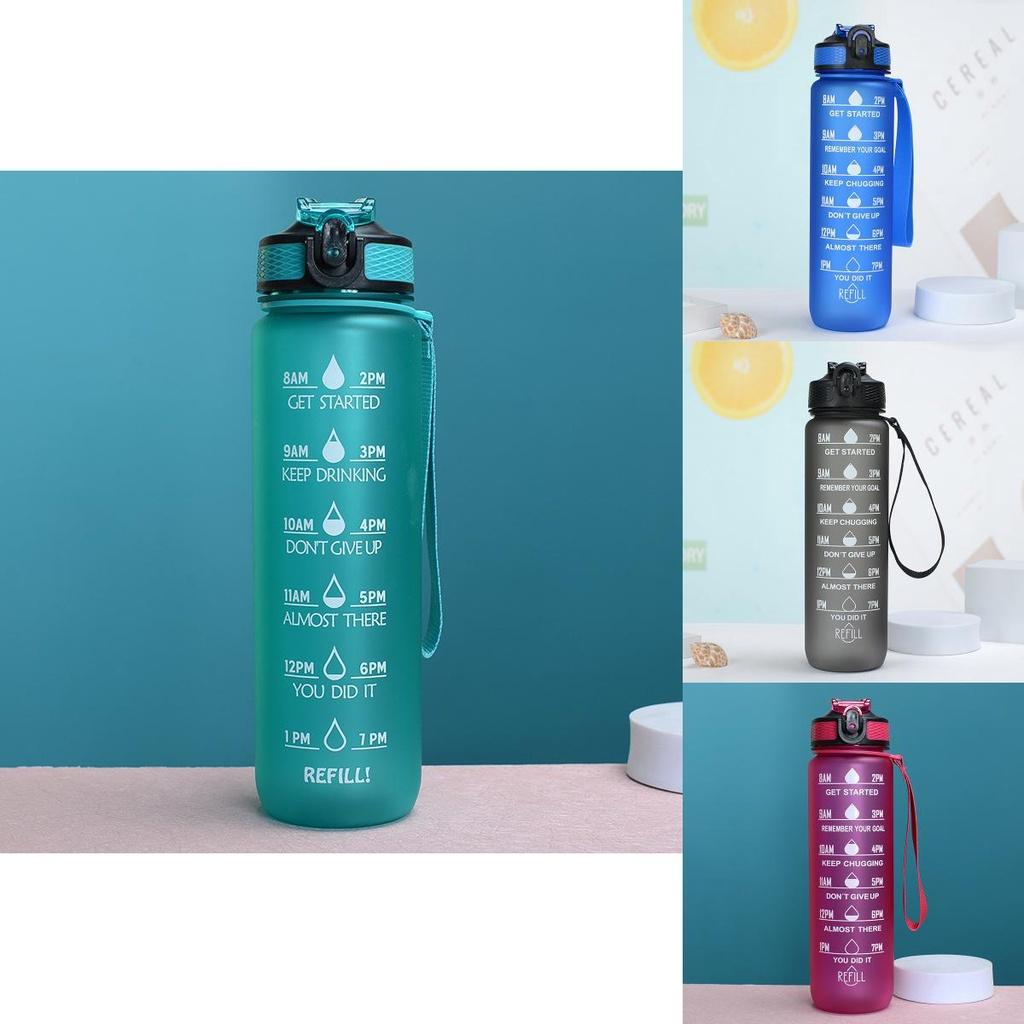 Farbverlauf Sportwasserflasche 1000ml PC-Material Mattes Finish Großhandel