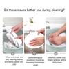 1 Pair Housework Gloves Waterproof Reusable Tear-Resistant Long Cuff Gloves Multi-purpose Dishwashing Gloves Cleaning Tool