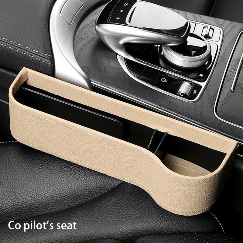 

Ящик для хранения в зазоре автомобильного сиденья Многофункциональный кожаный ящик для хранения вещей Сумка для хранения карточек телефона и ключей Аксессуар внутри автомобиля