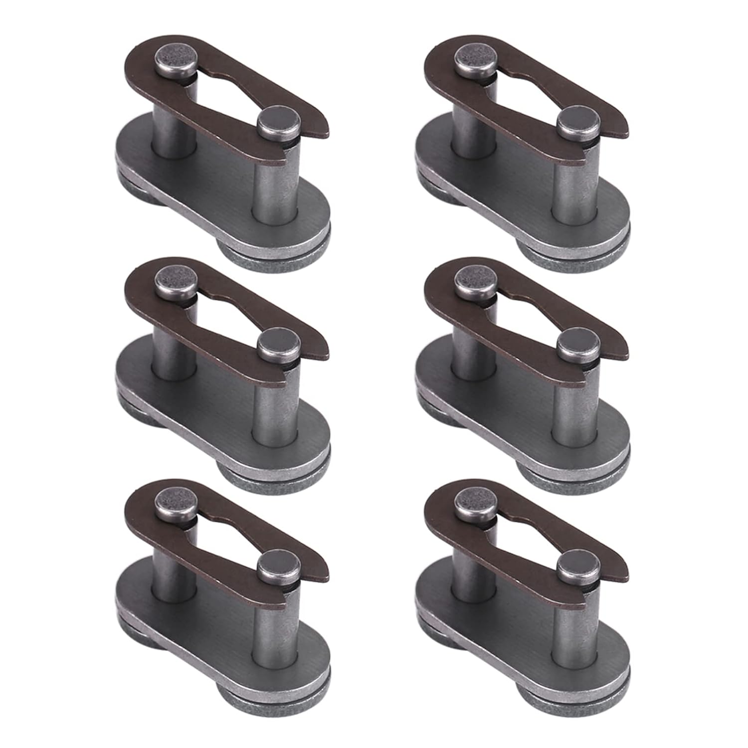 Master Link Chain, 5 Set 415 Carbon Steel Master Link Polished for Motorized Bike Parts for 2 Stroke Motorcycle and Motorized Bike Easy Installation