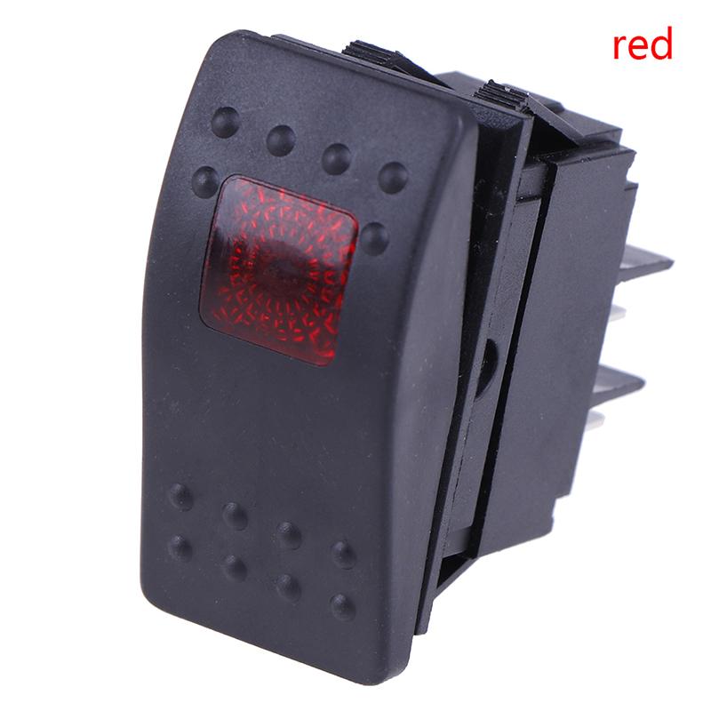Waterproof Bar Rocker Toggle Switch Car Boat Marine Rocker Switch Button 12V 220V LED Light Lamp 4pin on Off DPST Switch 1PC Battery Switches5