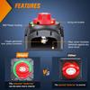 Battery Switch 1-2-Pun 12V 24V 48V 200A High Current Battery Power Off Switch Isolator for Truck Vehicle Trailer RV Boat Yacht