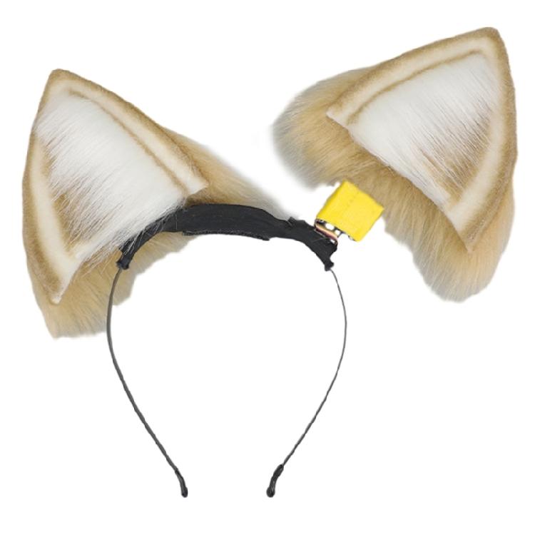 

Подвижная плюшевая animal ear повязка на голову с дистанционным управлением, длинным хвостом, для ролевых игр, аксессуары