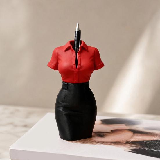 OL Woman Bust Pen Holder 3D Printed Desk Organizer Creative Flower Vase Decor