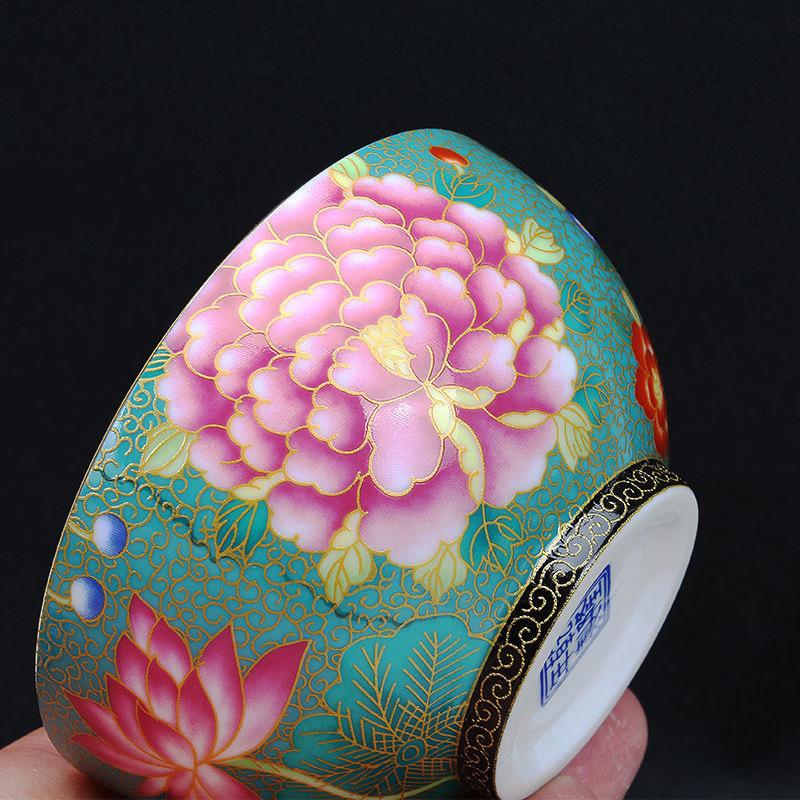Chinese Style Ceramic Ceramic Tea Set Teacup Creative Master Cup High-grade Household Portable Small Tea Bowl Drinkware Supplies