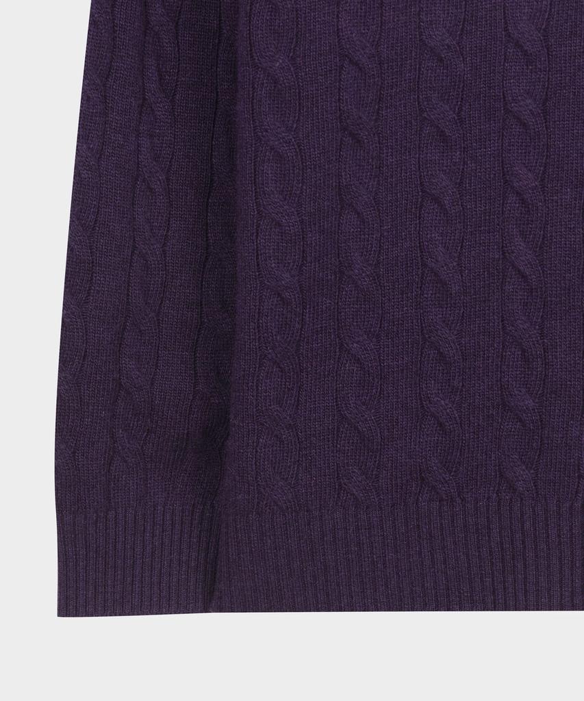BROOKS BROTHERS Wool Cable Sweater (Violet) (Bbwrmbf401)