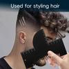 Men Hair Styling Template Barber Haircut Card with Measurement Hairline Enhancement Card Shape Trim Curve Hairline Template