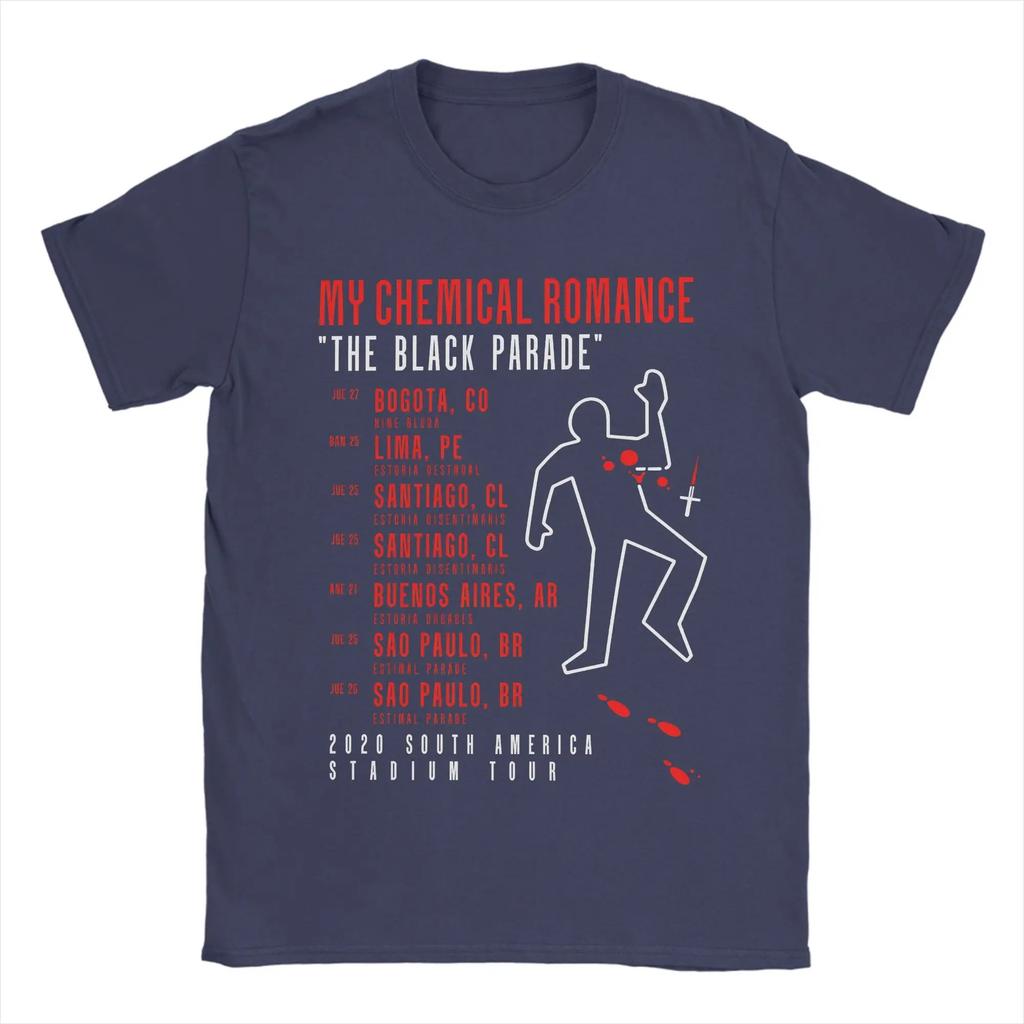 2026 Summer My Chemical Romance Tour Trendy TShirt Mens 100 Cotton Y2K Vintage Oversized Short Sleeve Top Women Men Tshirt
