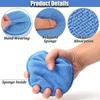 10Pcs Car Detailing Applicator Pads Car Care Waxing Polish Sponges Soft Microfiber Round Pocket Foam Sponges Car Cleaning Tools