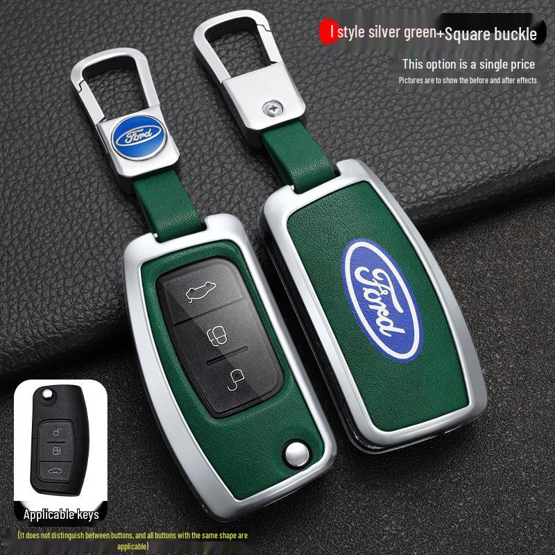 Key Case Cover Shell for Ford Fiesta, Focus (2009-2014), and 17 Years Ecosport Models