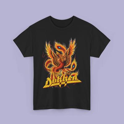 Dokken The Lost Songs T-Shirt: Rock Band Legend, Navy Black Tee (Sizes S-5XL)