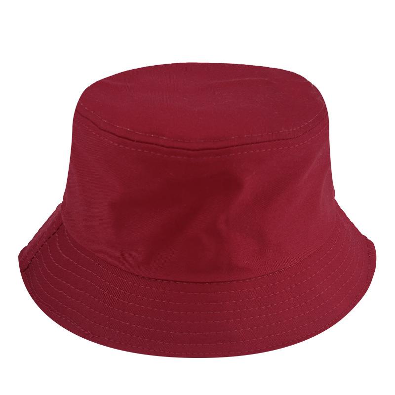 Unisex Cotton Bucket Hats Summer Foldable Sunscreen Panama Hat Solid Color Hip Hop Wide Brim Beach UV Protection Fisherman Hat