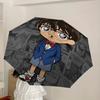 1pc Detective Conan Automatic Folding Umbrella - Compact 8-Rib Design, Durable Plastic & Iron, Lightweight for Outdoor Daily Use,  a0929218