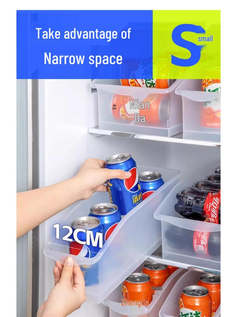 Dubbelskikts kylskåpsdryckesförvaringsorganisatör för öl- och colaburkar