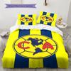 Club De Futbol América Pattern Bedding,Quilt Set Quilt Cover Pillowcase Home Birthday Gift(1 * Duvet Cover + 2 * Pillowcase, Without Core)