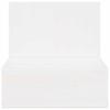 White Nightstand 42 x 32.5 x 40 cm Solid Pine Wood