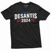 Men's Desantis 2024 Political T-shirt Florida Governor Ron deSantis Tee Shirt