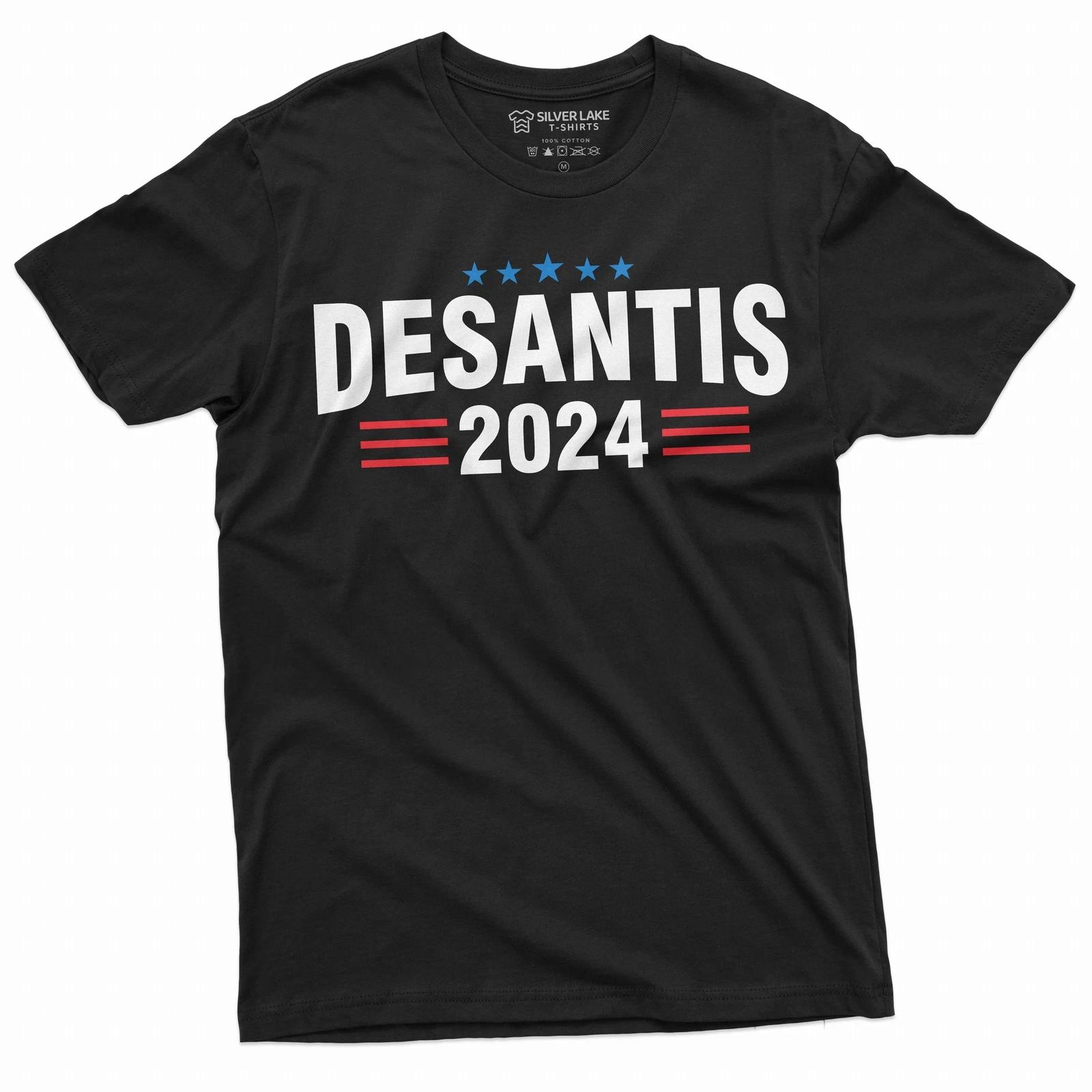 Men s Desantis 2024 Political T-shirt Florida governor ron deSantis Tee Shirt L