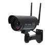 Outdoor Fake Surveillance Camera with Light - Simulated Security Probe