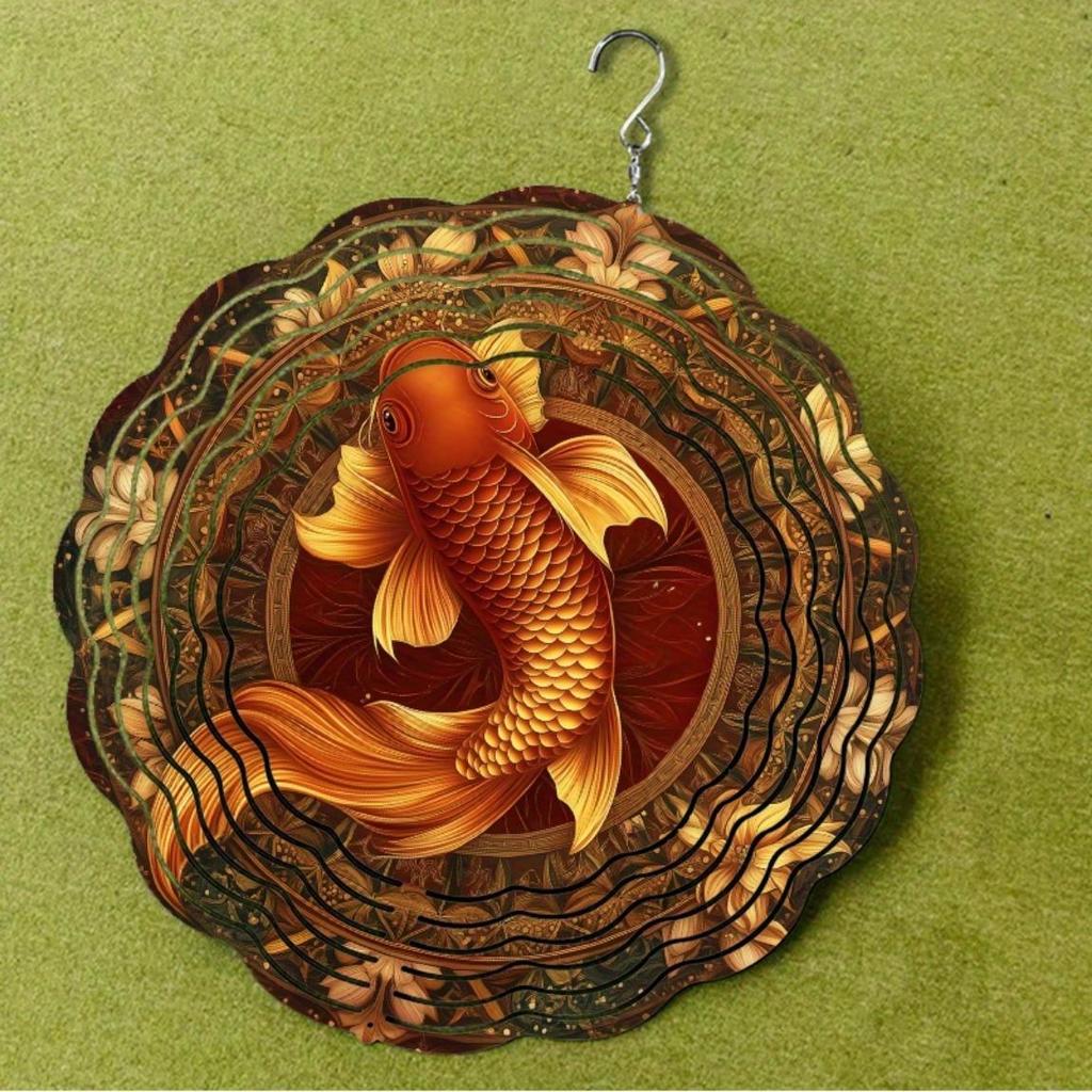 10-Inch Hanging Wind Spinner, Artistic Kinetic Outdoor Wind Chime with 360° Hook, Elegant Garden and Lawn Accent, Classic Gift for Friends