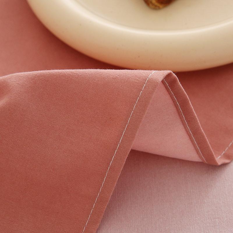 Bed Sheet Summer Single Piece Modern Simple Solid Color Washed Cotton Bed Four-piece Set Dormitory Quilt Bedding