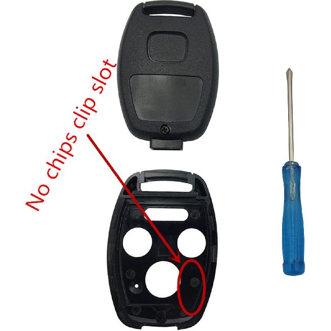 Replacement for 3+1 Buttons Keyless Entry Remote Honda Key Fob Case Fit for Honda 2008-2012 Accord 2006-2013 Civic EX 2009-2015 Pilot Fit for Honda