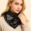 68Cm Striped Leopard Print Scarf Women'S Autumn And Winter Polyester Fiber Scarf Warm Sun Protection Headscarf Neck Shawl