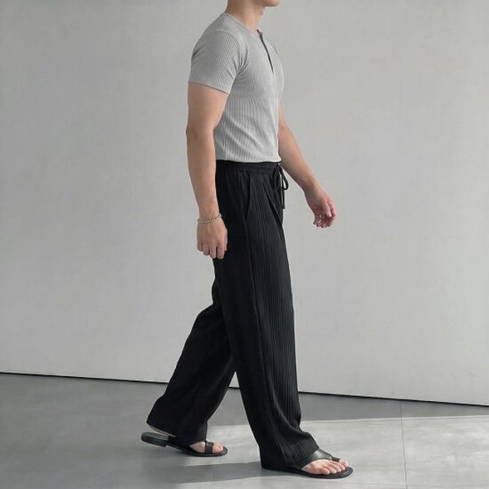 Onl Men S Henry Neck Cropped Semi muScle FiT T ShirT