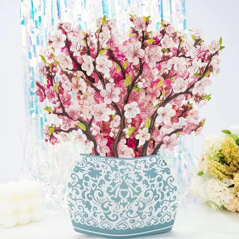 3D Pop Up Flower Greeting Cards Wedding Card Anniversary Thanksgiving Valentines Day Birthday Gift Thank You Card Handmade Cards