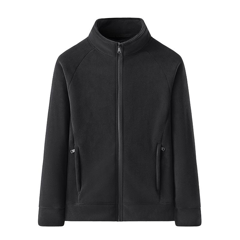Men's Polar Fleece Jacket Winter Loose Casual Cardigan Lined Thicken Parkas Coats Men's Sweatshirt Outdoor Camping Travel Jacket
