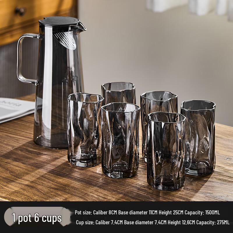 

Shangqi Twist Double Wall Glass Tea and Water Set