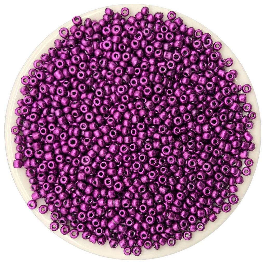 Solid Color 2/3/4mm Glass Seed Beads, Silver Lined, Dyed AB Cream, Round for Handmade Beading & Bracelets.