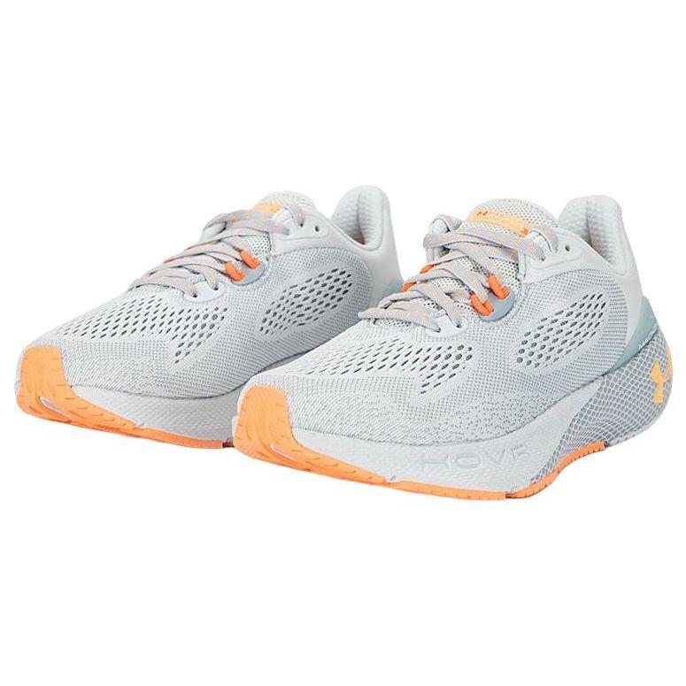 Under Armour HOVR Machina 3 Grey Mist Coral Women Sneakers Harbor-Blue 3025660-104