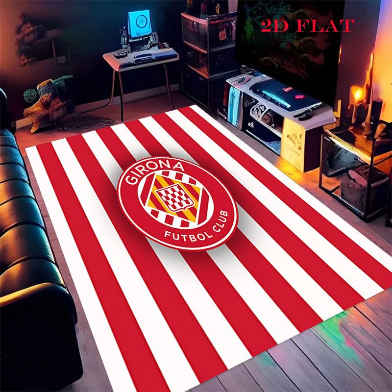 Girona FC Carpet Rug for Living Room Bedroom Home Sofa Decoration,Kids Play Nonslip Floor Mat