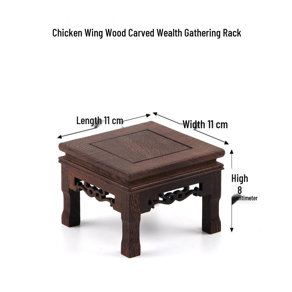 Solid Wood Tea Ceremony Stand for Teapot, Kettle, Vase, Bonsai, Buddha Ornament.