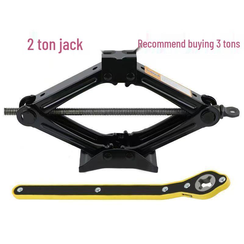 Heavy-Duty Hand-Operated Car Jack for Horizontal Tire Changing