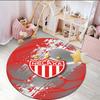 1PC Round Rug Soccer Player Printed Round Area Rug ,Rug For Home Office, Round Chair Rug, Decorative Carpet Fan Gifts Christmas Gift