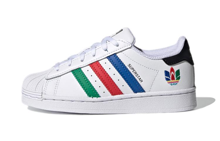 

Adidas Originals SUPERSTAR Abrasion Resistant Low top Kids Skateboarding Shoes White Children Aged 3 7 Years Old FW5238 31.5